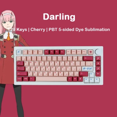 GMK Darling 104+25 PBT Dye-subbed Keycaps Set Cherry Profile for MX Switches Mechanical Gaming Keyboard